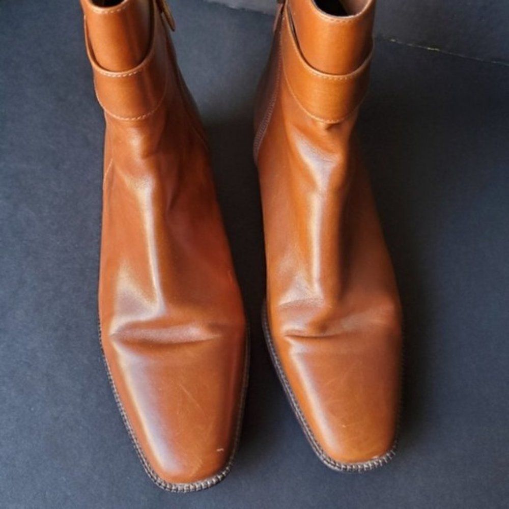 Talbots Tan Leather Booties - Picture 9 of 9
